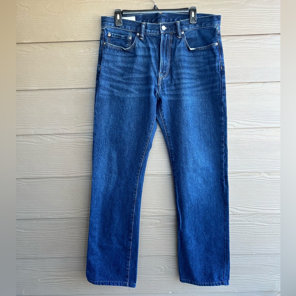 Gap Dark Wash Denim Boot Cut‎ Blue Jeans Men’s Sz 33x34 EUC